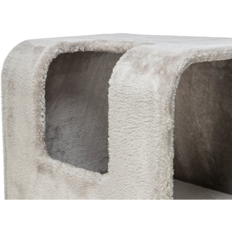 TRIXIE Kratzbaum Marina – Robuster Kratzbaum in Holz-Optik, ideal für mittlere Katzen 🏠 – Grundfläche: 78 × 45 cm, Höhe: 132 cm