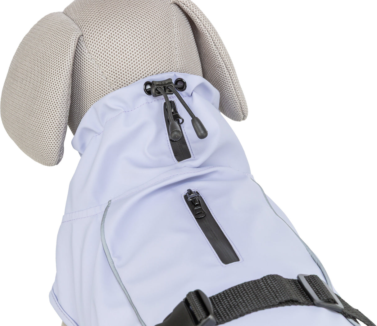 TRIXIE Hunde Regenmantel Vimy – wasserdicht, mit Bauchschutz & Reflektoren | Pink, Flieder & Orange