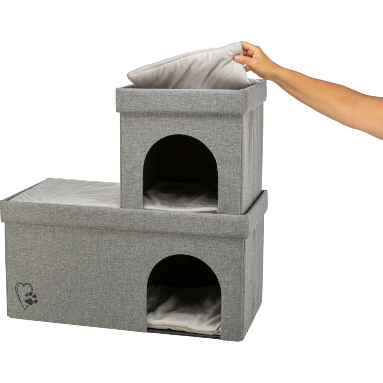 Höhle Kimy Soft Edition für Hunde – Maße: 76 × 72 × 37 cm