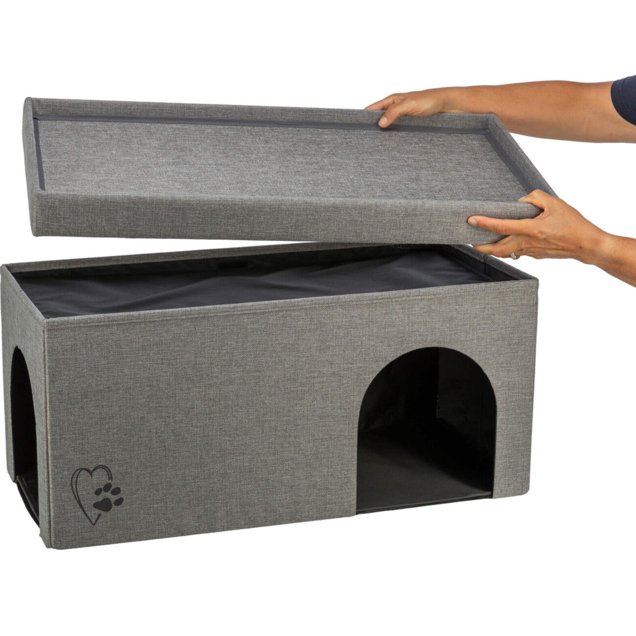 Höhle Kimy Soft Edition für Hunde – Maße: 76 × 72 × 37 cm