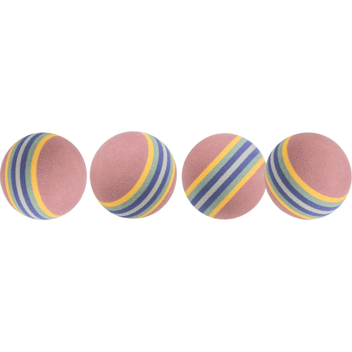 Katzenball 4 Rainbow-Bälle – Inhalt 4 St. Maße ø 4 cm