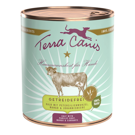 Getreidefrei Kalb mit Petersilienwurzel, Mango und Johannisbeere – 6x400 g