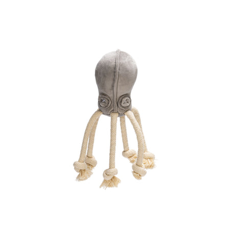 Hundespielzeug VELVET OCTOPUS AISHA – grau 15 cm