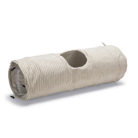 Katzentunnel RIBBED – HELLGRAU