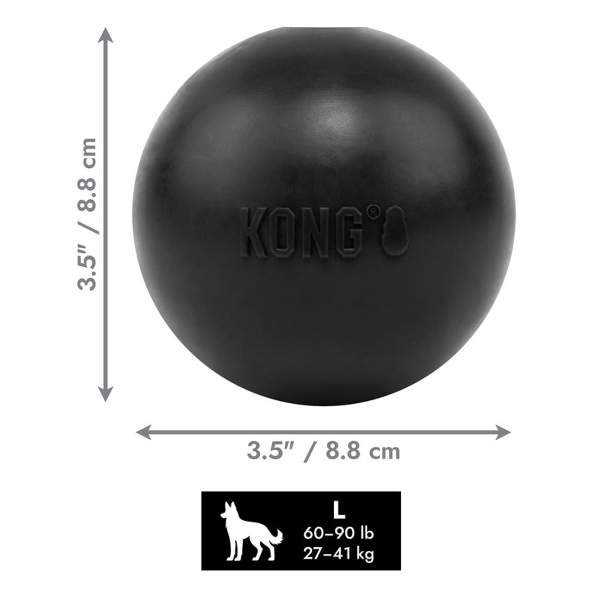 Extreme Ball mit Loch – Durchmesser: 8,89 cm