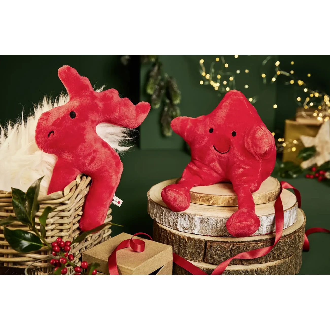 Xmas Weihnachten Christmas Range Hundespielzeug aus Softplüsch