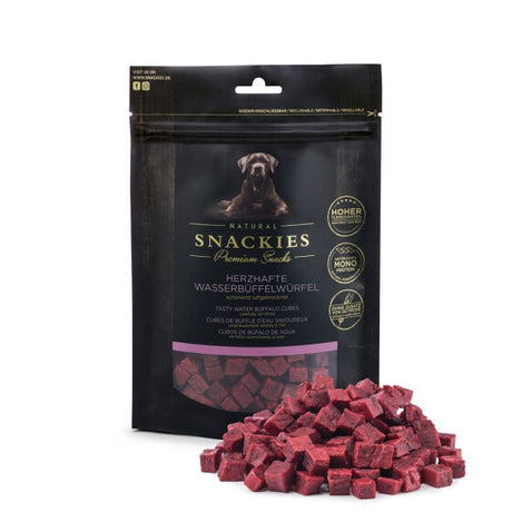 Snackies Herzhafte Wasserbüffel Snacks für Hunde – Getreidefrei & Luftgetrocknet