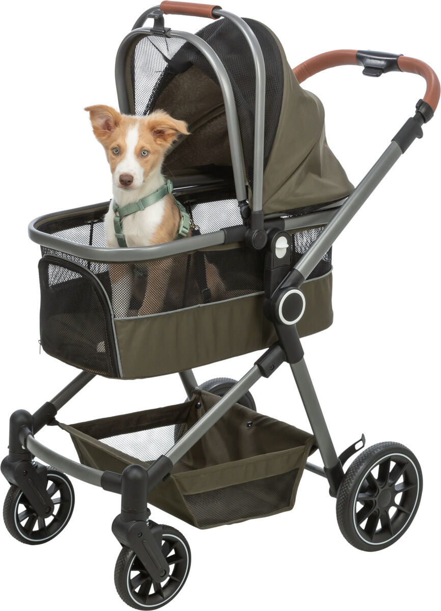 TRIXIE Buggy für Hunde & Katzen – Komfortabler und sicherer Tierwagen