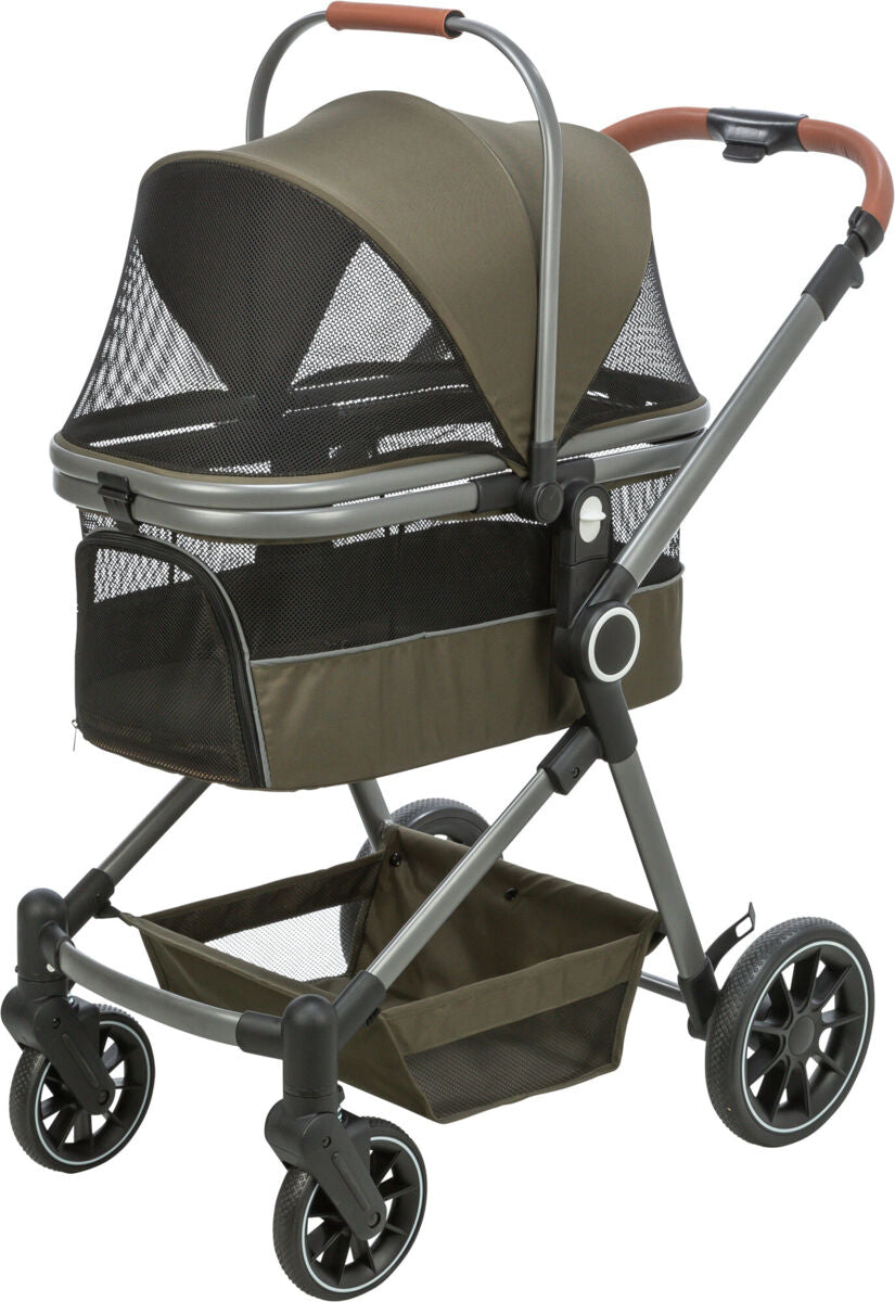 TRIXIE Buggy für Hunde & Katzen – Komfortabler und sicherer Tierwagen