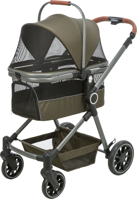 TRIXIE Buggy für Hunde & Katzen – Komfortabler und sicherer Tierwagen