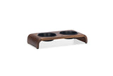 Designed By Lotte Holz Dinnerset Katze Melora – Stilvolle Futterstation aus Akazienholz
