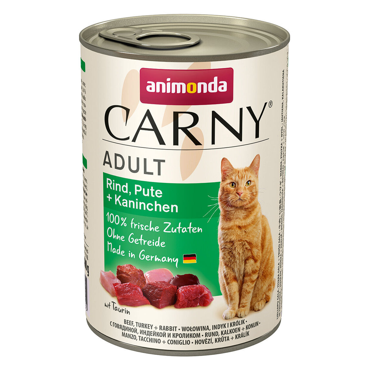 Carny Adult Katzenfutter – Rind, Pute & Kaninchen 6x400g