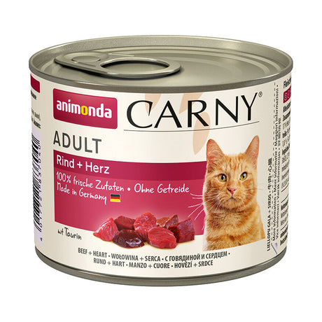 Carny Adult Katzenfutter – Rind & Herz 6x200g
