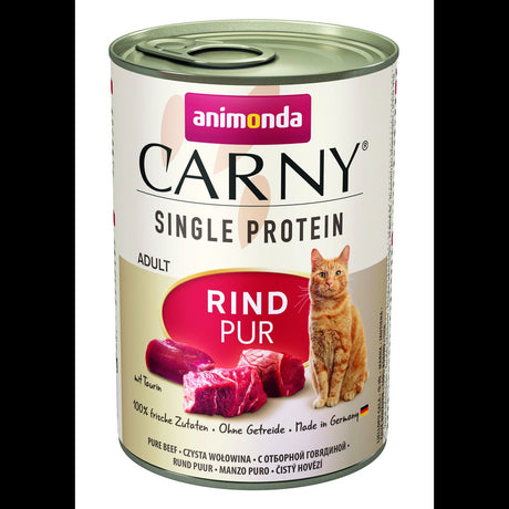 Carny Adult Single Protein Katzenfutter – Rind pur, 6x400g