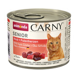 Animonda Carny Senior Katzenfutter – Rind & Putenherzen 6x200g