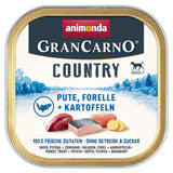 GranCarno Country Adult Hundefutter – 22 x 150g, Pute, Forelle & Kartoffel
