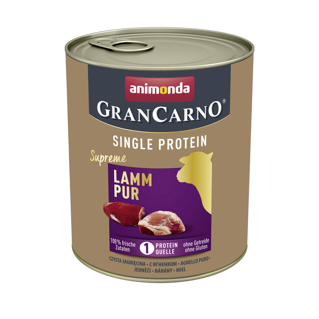 GranCarno Single Protein Hundefutter – Lamm - 6 x 800 g