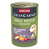 GranCarno Superfood Hundefutter – Lamm & Amaranth - 6 x 400 g