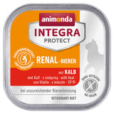 Animonda Integra Protect Niere Katzenfutter Schälchen – mit Kalb 16x100g