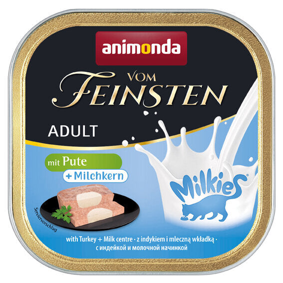 Katzen Futter vom Feinsten mit Kern – Pute & Milchkern 32x100g
