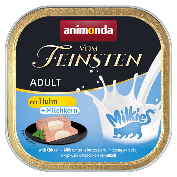 Katzen Futter vom Feinsten mit Kern – Huhn & Milchkern 32x100g