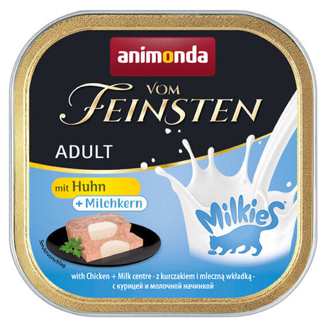 Katzen Futter vom Feinsten mit Kern – Huhn & Milchkern 32x100g