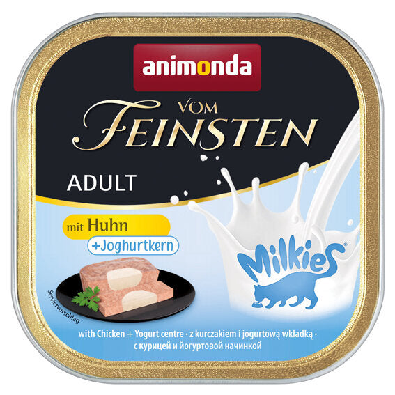 Katzen Futter vom Feinsten mit Kern – Huhn & Joghurtkern 32x100g