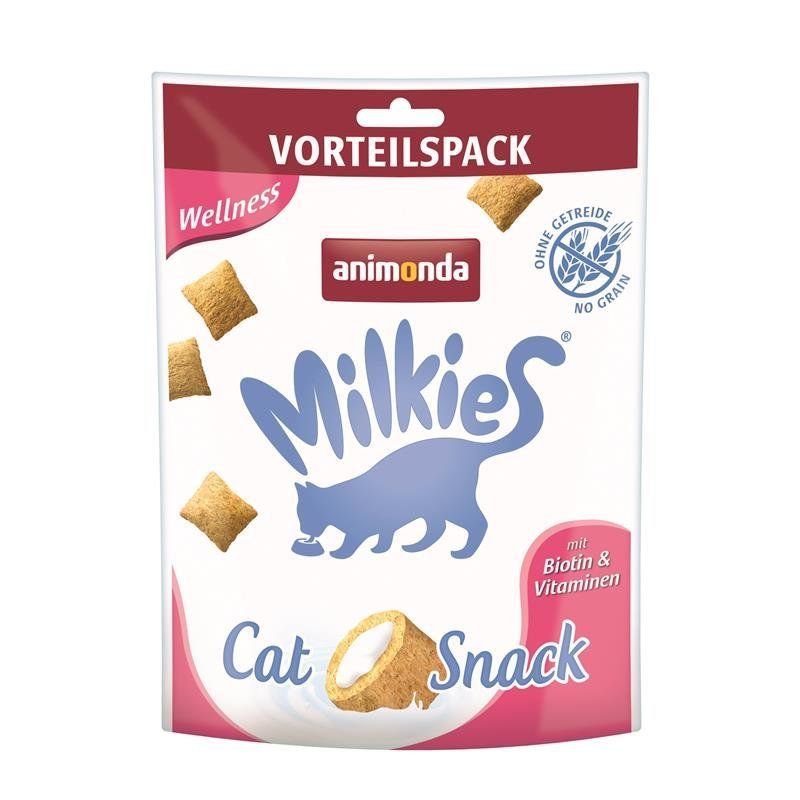 Snack Milkie Knusperkissen für Katzen – Wellness, 120g