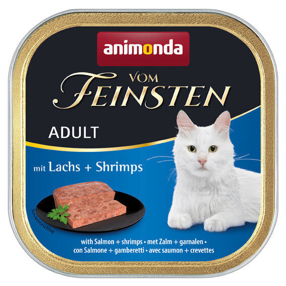 Animonda vom Feinsten Adult Katzenfutter – Lachs & Shrimps 32x100g