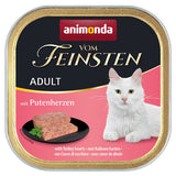 Animonda vom Feinsten Adult Katzenfutter – Putenherzen 32x100g