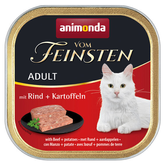 Animonda vom Feinsten Adult Katzenfutter – Rind & Kartoffeln 32x100g
