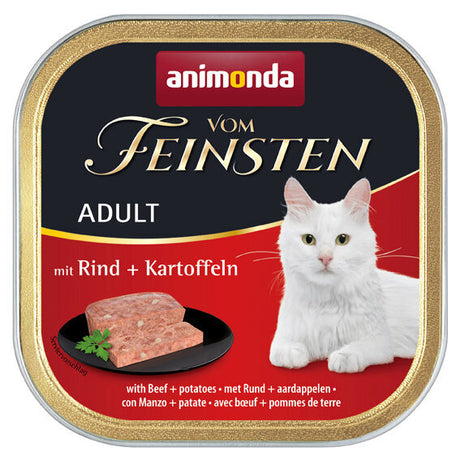 Animonda vom Feinsten Adult Katzenfutter – Rind & Kartoffeln 32x100g