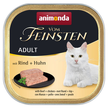 Animonda vom Feinsten Adult Katzenfutter – Rind & Huhn 32x100g