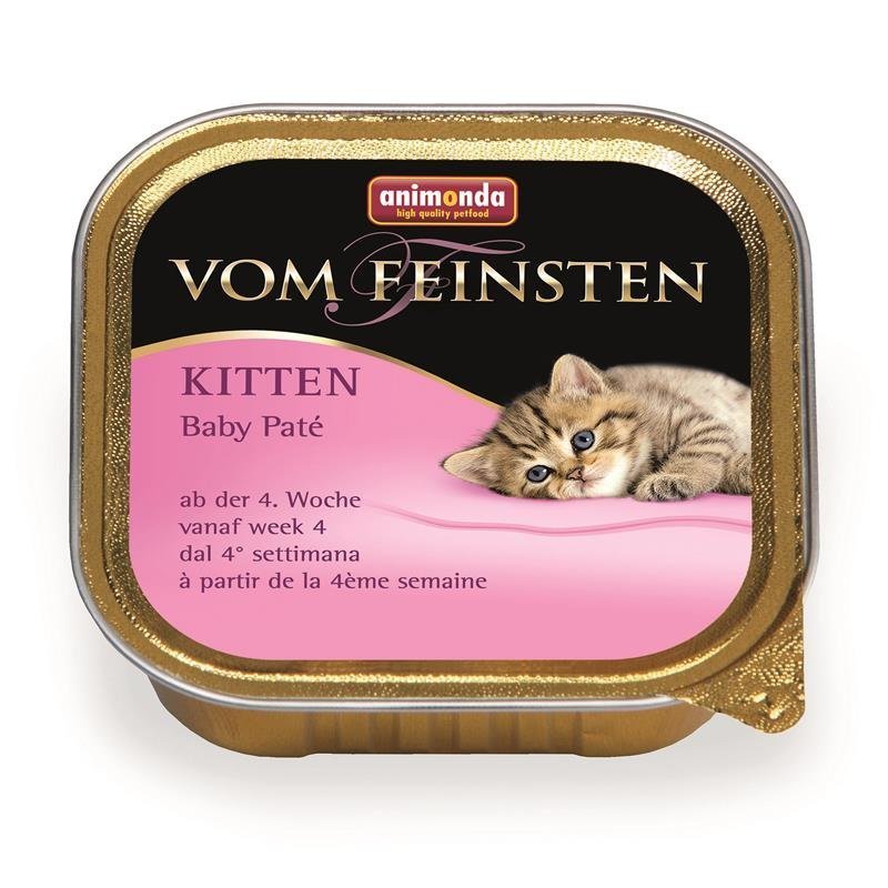 Animonda vom Feinsten Kitten Katzenfutter – Baby Pate 32x100g (ab der 4. Woche)