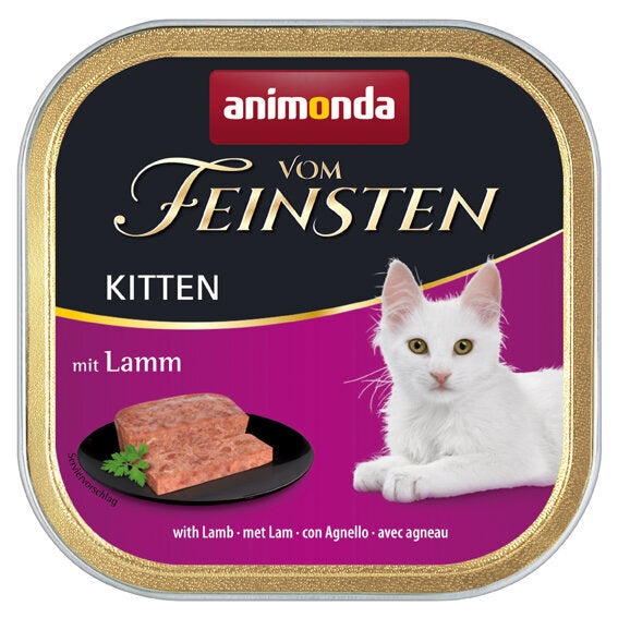 Animonda vom Feinsten Kitten Katzenfutter – Lamm 32x100g