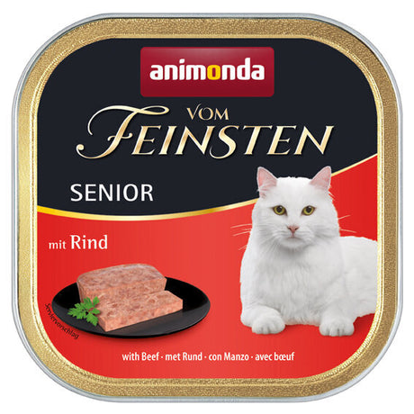 Animonda vom Feinsten Senior Katzenfutter – mit Rind 32x100g