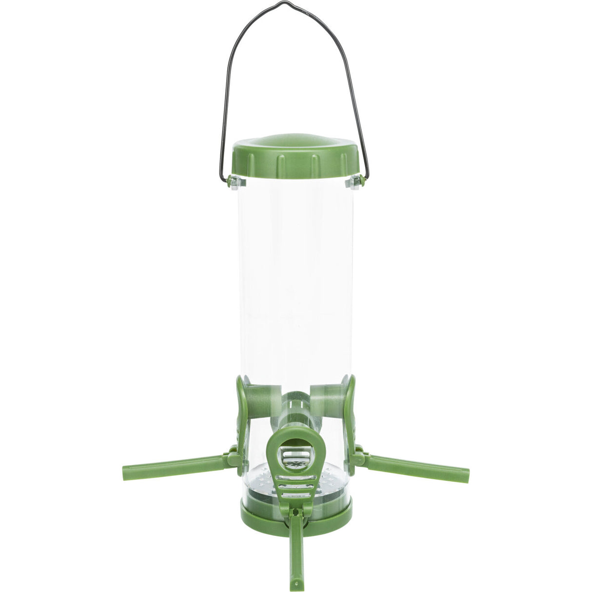Vogelfutter Spender für Außen – ca. 450 ml/23 cm, grün