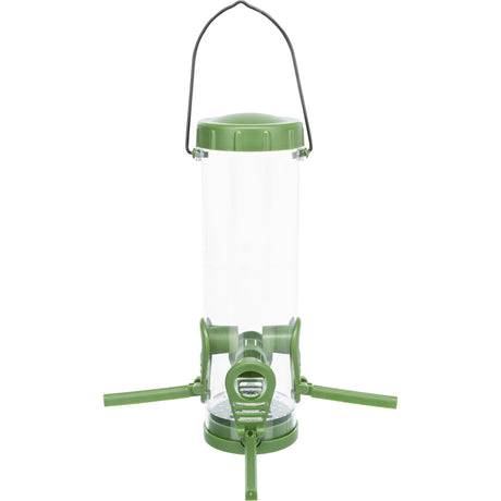 Vogelfutter Spender für Außen – ca. 450 ml/23 cm, grün