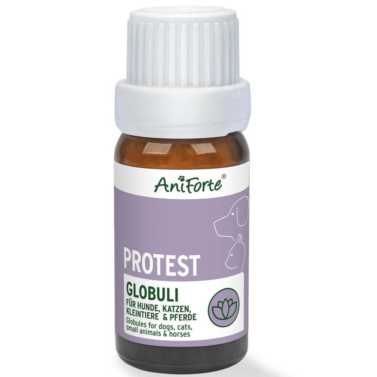 AniForte Bachblüten Protest Globuli für Hunde & Katzen 15 g