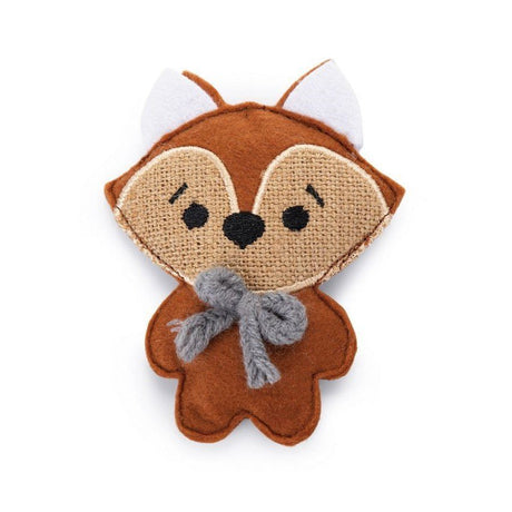 Catnip Spielzeug Fuchs Frey – 2 x 9 x 11 cm, hellbraun