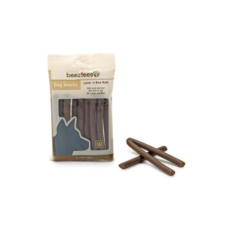 Beeztees Kaurollen für Hunde – 150 g Lamm + Reis