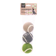 Minus One 3er Set nachhaltige Tennisbälle – 3 Stück, Ø 6,3 cm