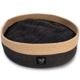 Minus One Nachhaltiger Katzenkorb Xana – Ø 45 x 14 cm, grau/beige