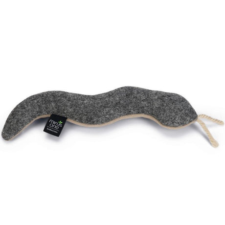 Minus One Nachhaltiges Katzen Spielzeug Schlange – 25 x 5 x 2,5 cm, grau