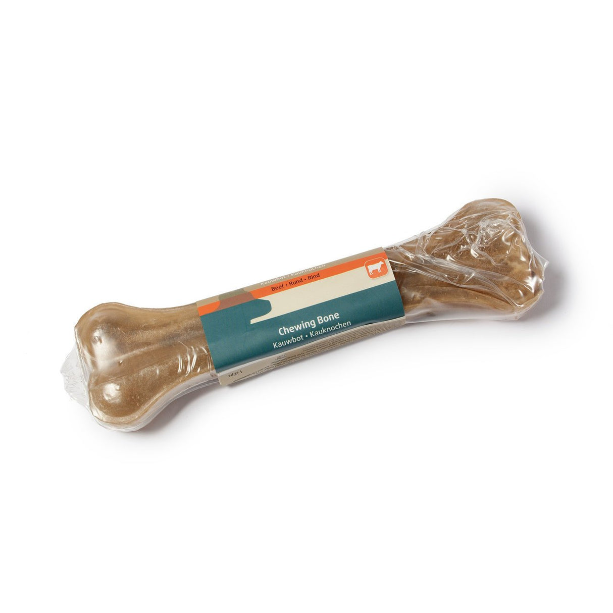 Beeztees Rinderhaut Kauknochen für Hunde – 1 Stk. - L: 21 cm/160 - 170 g