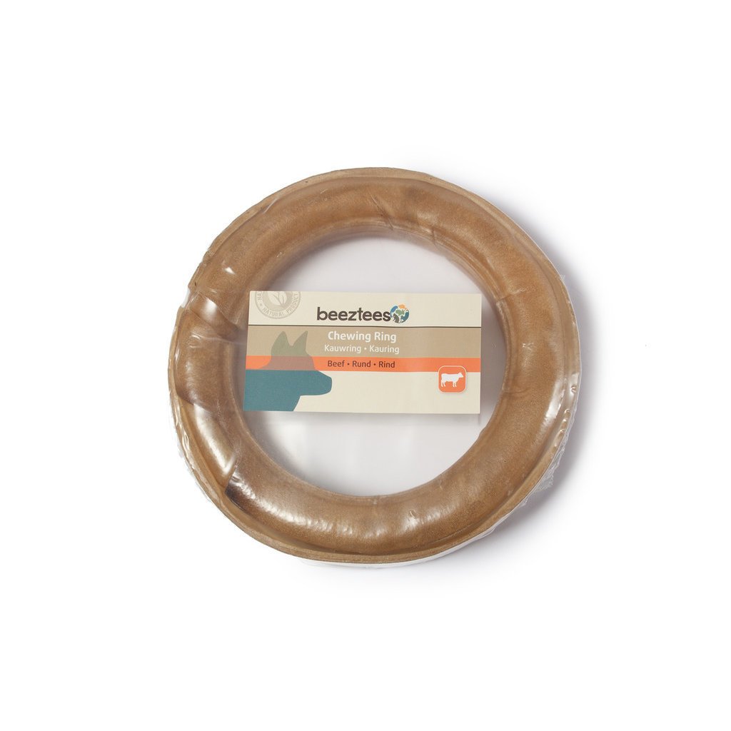 Beeztees Rinderhaut Kauring für Hunde – 1 x ø: 15 cm (ca.185g)