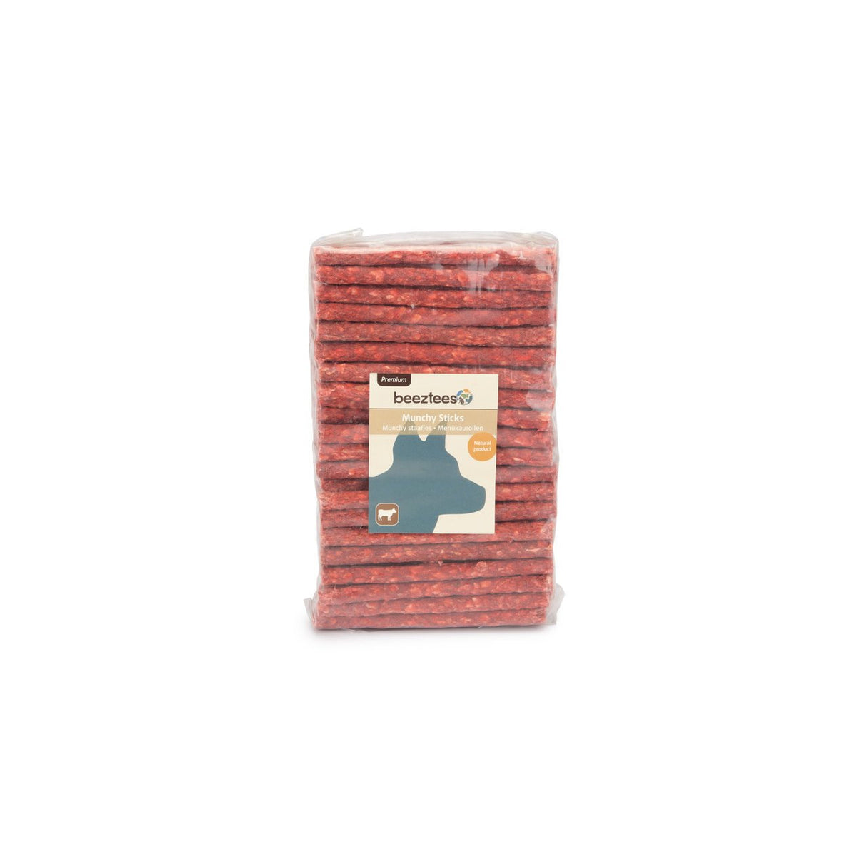 Beeztees Thai Kausticks für Hunde – 100 Stk. - L: 12.5 cm (ø: 9-10mm)  rot