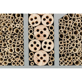 Bienenhotel drei geteilt