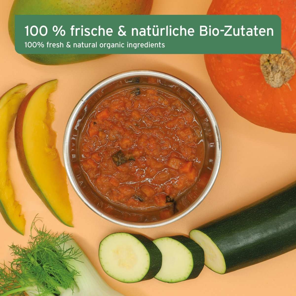 AniForte Bio BARF Püree "Fenchel & Mango" 14 x 150 g