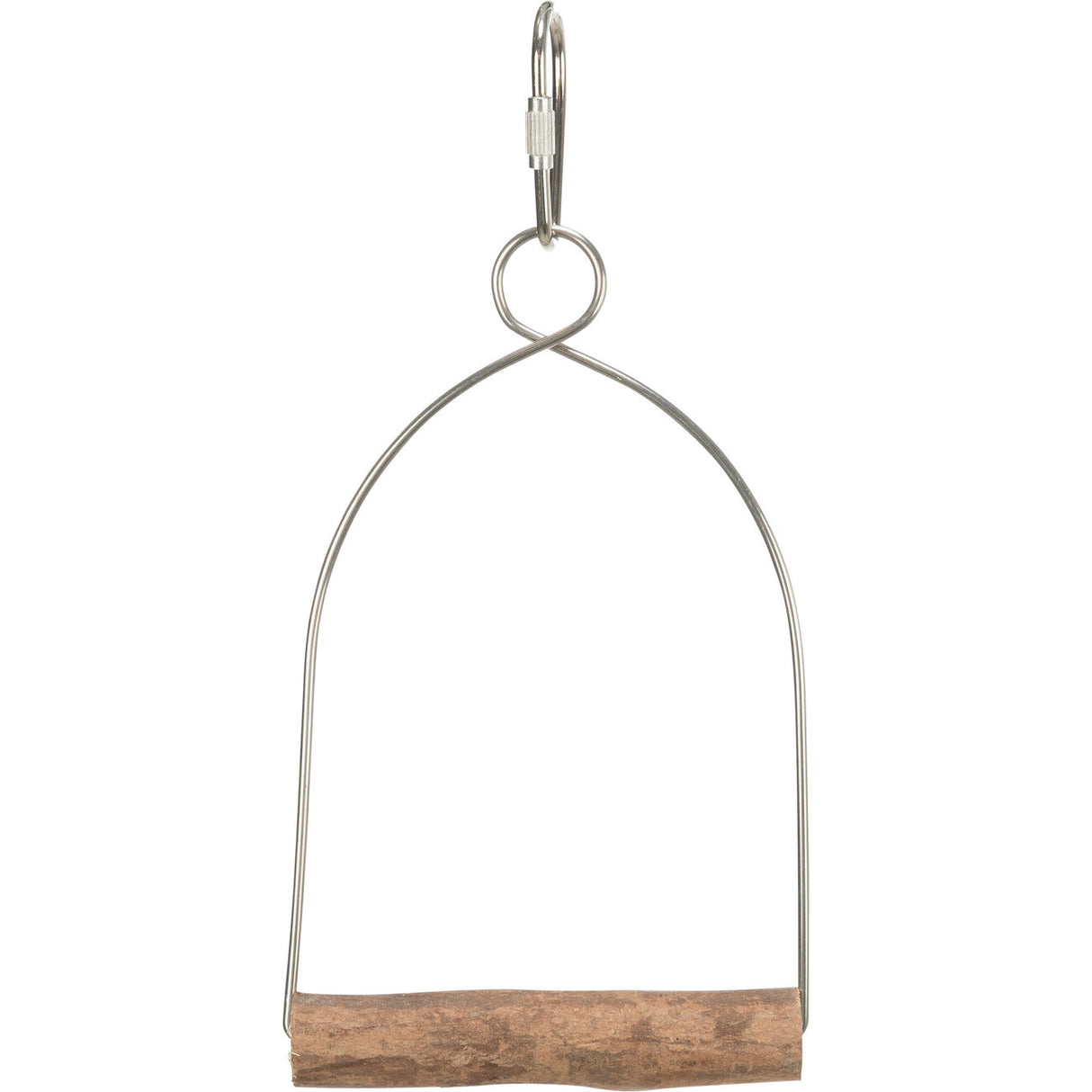Bogenschaukel für Vogelkäfig – Holz, 8×15 cm